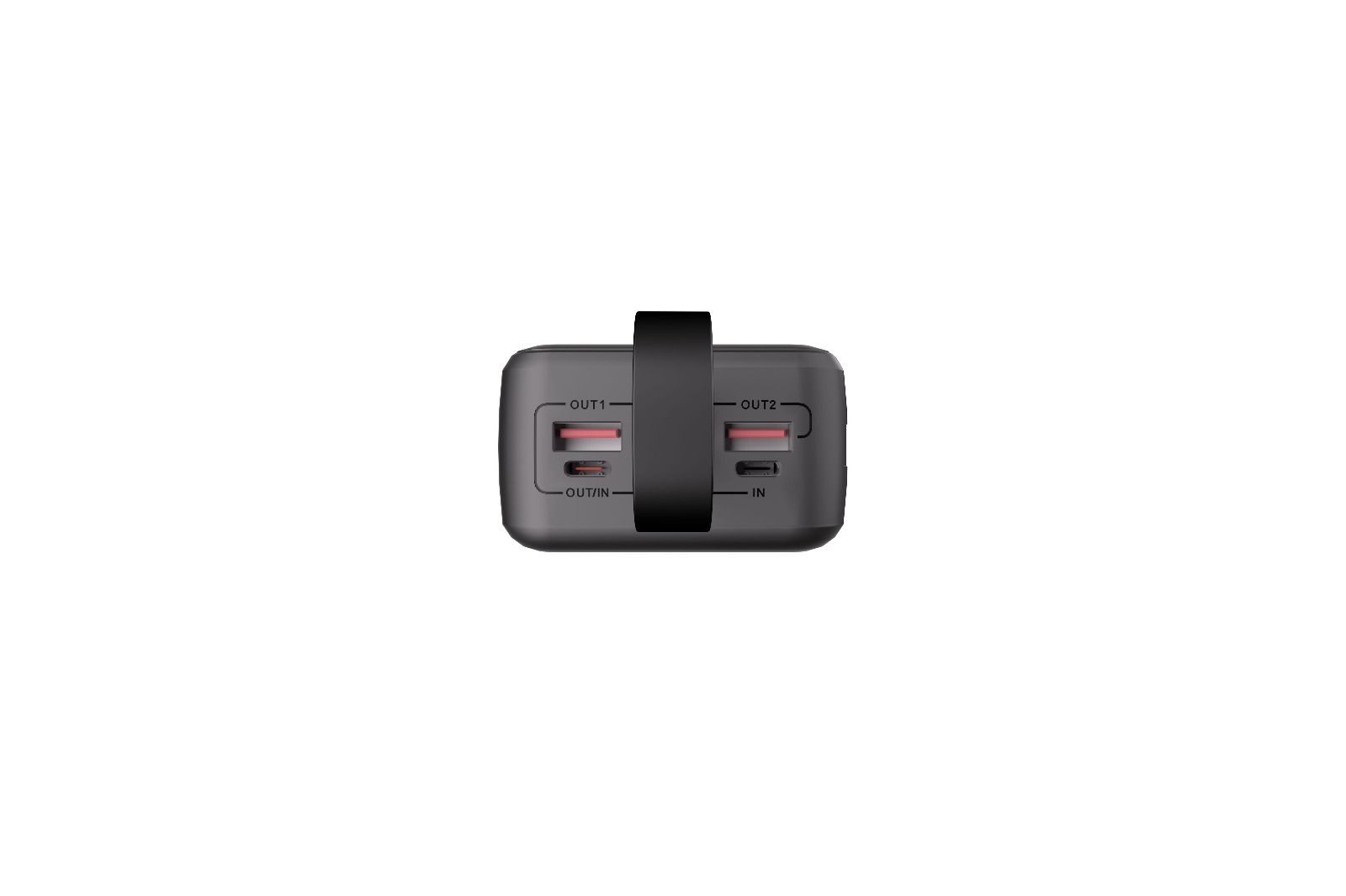MOONX powerbanka MP06 30 000 mAh PD 65W 2 x USB-C + 2 x USB QC3.0 22.5W černá