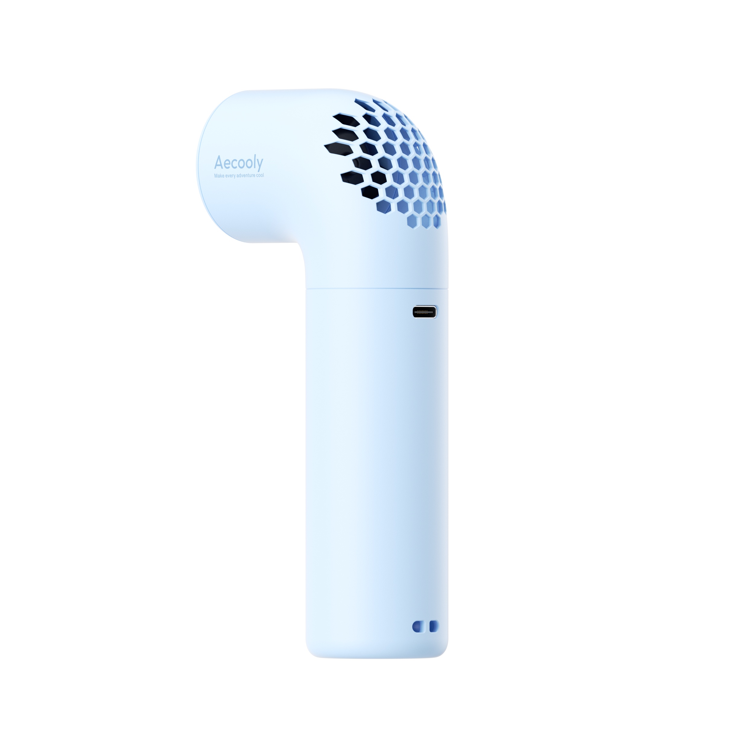 Aecooly Aero PH02-A – Výkonný ruční ventilátor 3500 mAh modrý