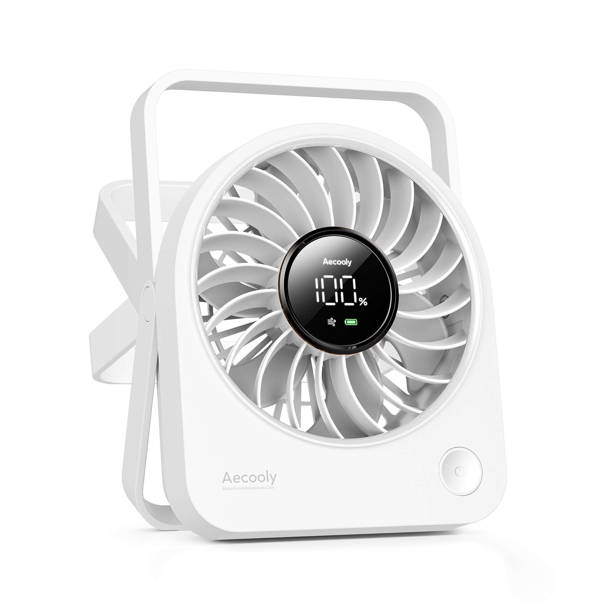 Aecooly Chic 02 TE01 – Přenosný stolní ventilátor s dálkovým ovládáním bílý