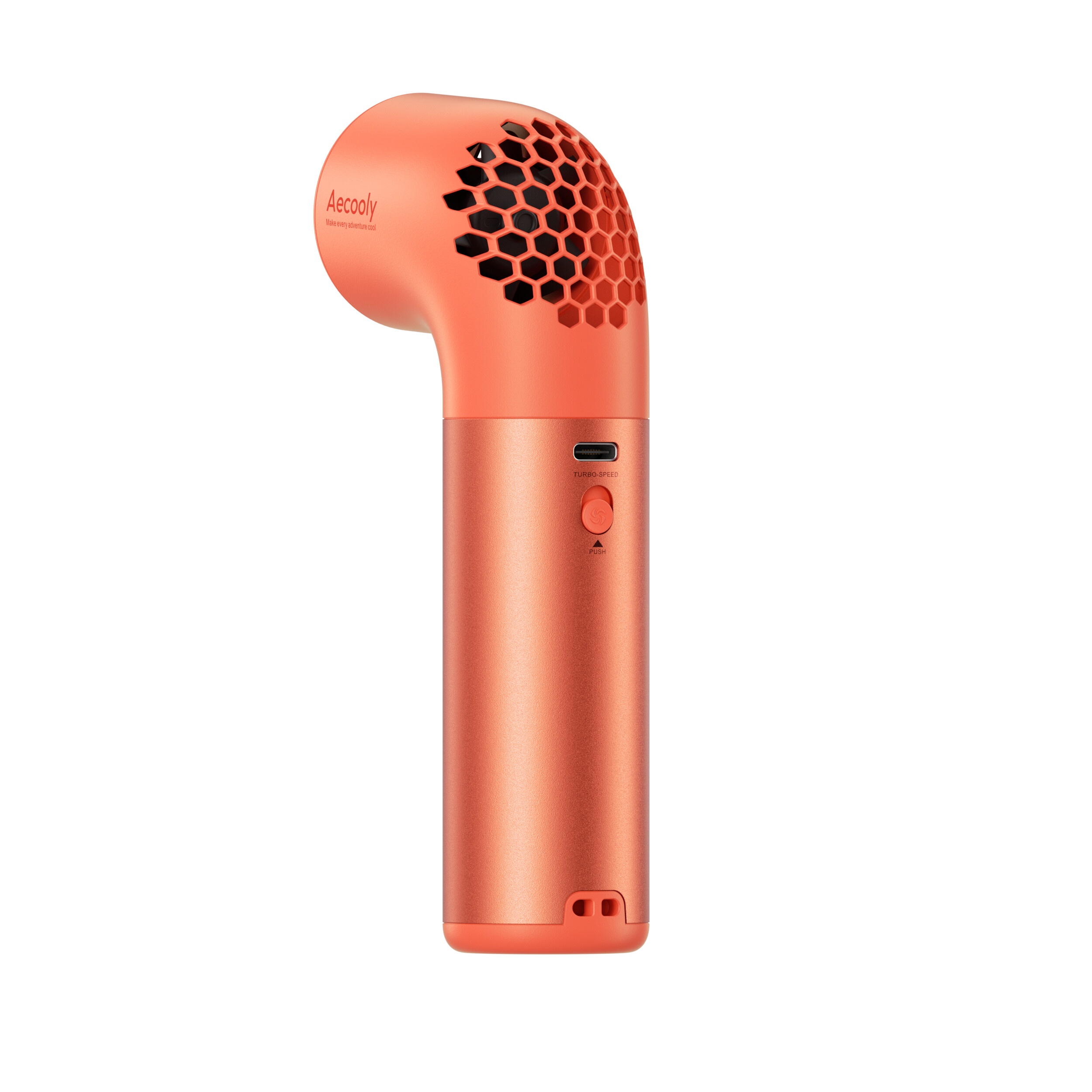 Aecooly Aero Ultra PH03 – Rychlý kovový ruční ventilátor oranžový