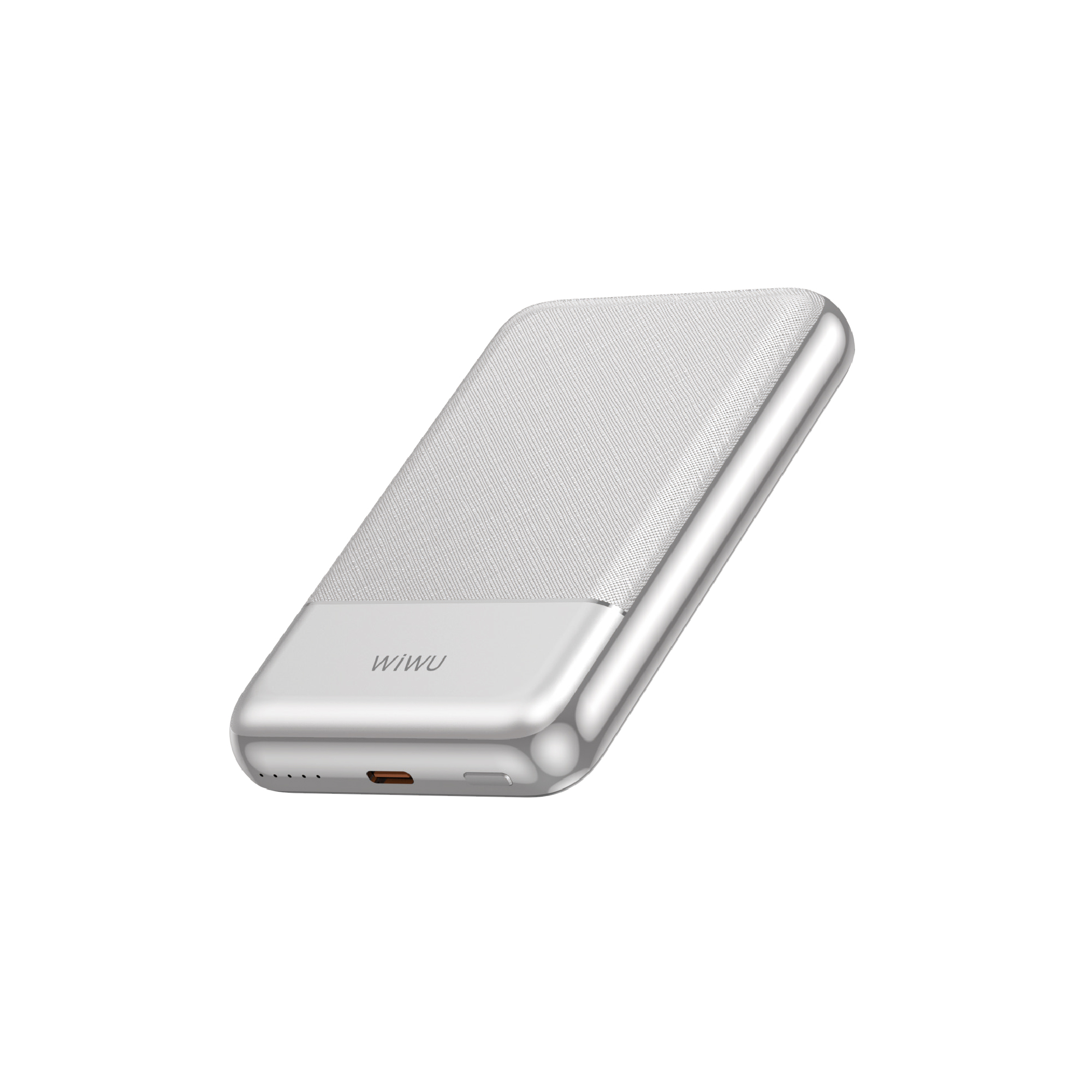 WiWU kovová hliníková magnetická powerbanka MagSafe Seraph Alloy Wi-P089 10000mAh 20W stříbrná