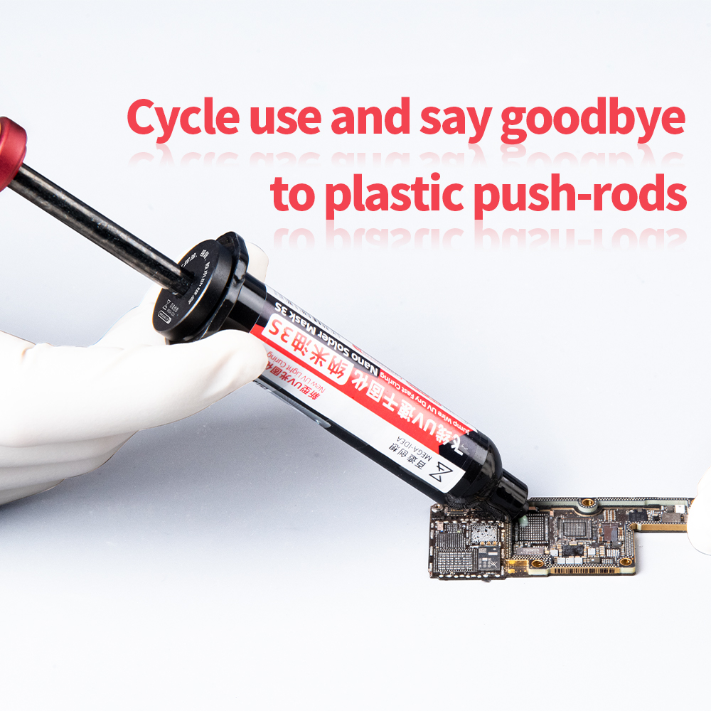 QianLi Needle Tube Booster – Hliníkový Stlačovací Aplikátor pro Pájecí Pastu a Flux
