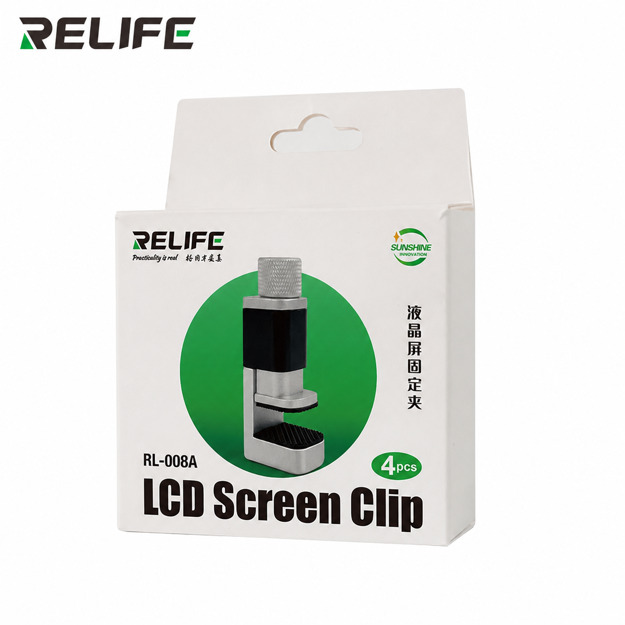 RELIFE RL-008A – nastavitelný upínací držák pro montáž LCD, skla a zadních krytů 4 KS