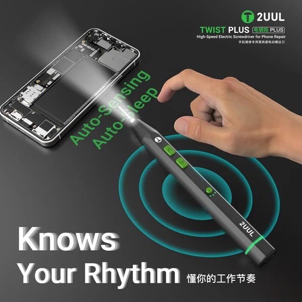 2UUL SD15 Twist Plus – přesný elektrický šroubovák se sadou bitů