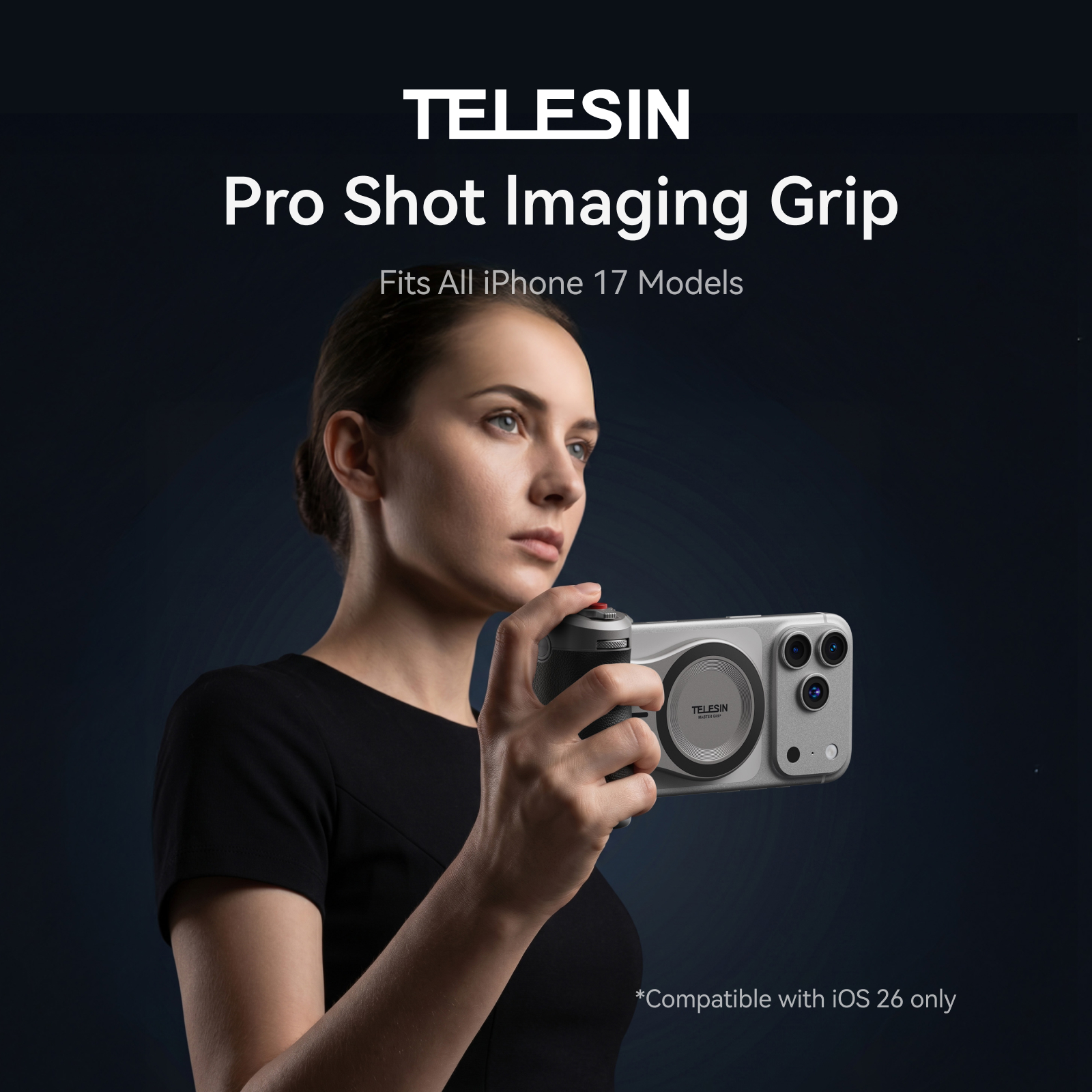 Telesin Pro Shot P5-MP-010 - fotografický grip pro iPhone s MagSafe černý