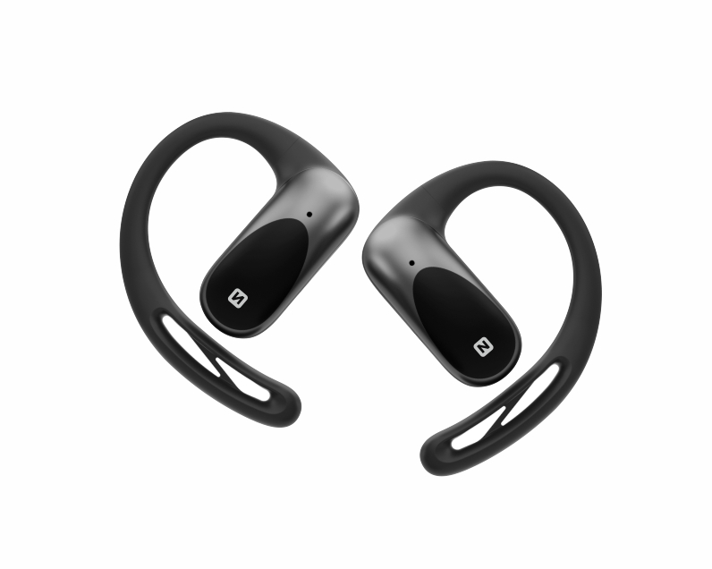 SWISSTEN Running Open Ear – bezdrátová Bluetooth TWS sluchátka s otevřenou konstrukcí černá