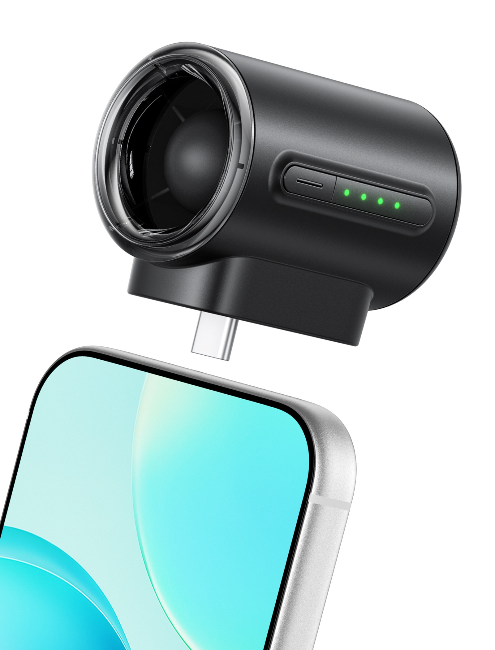 Aecooly Air Mate PK01-F1 – Mini ventilátor do telefonu USB-C černý