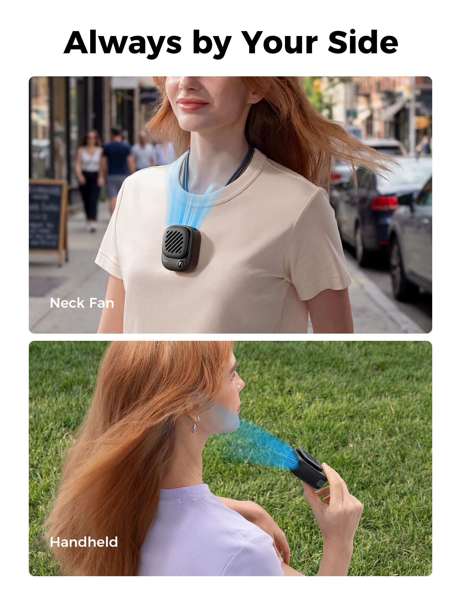 Aecooly Click O1 NK01 – Magnetický ventilátor na krk černý