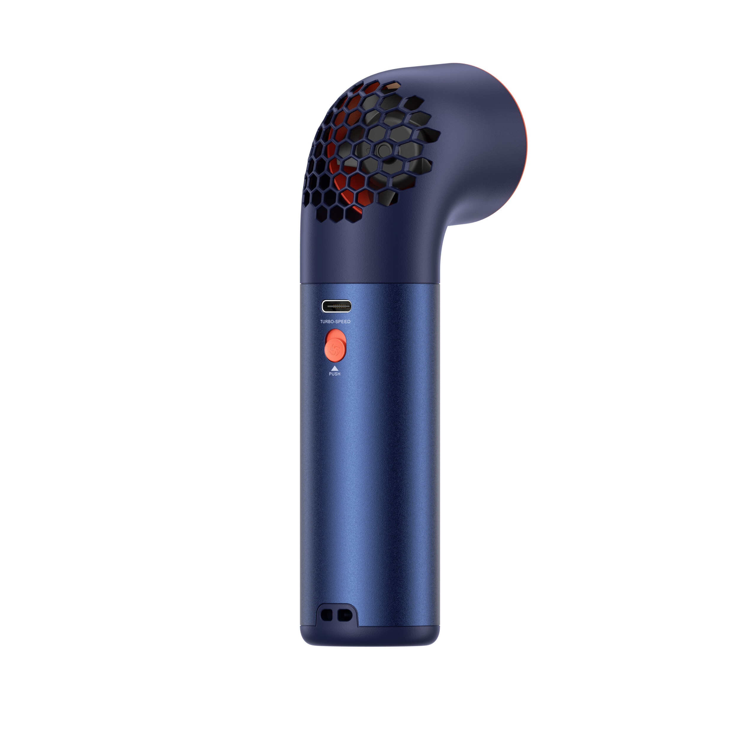 Aecooly Aero Ultra PH03 – Rychlý kovový ruční ventilátor modro-oranžový