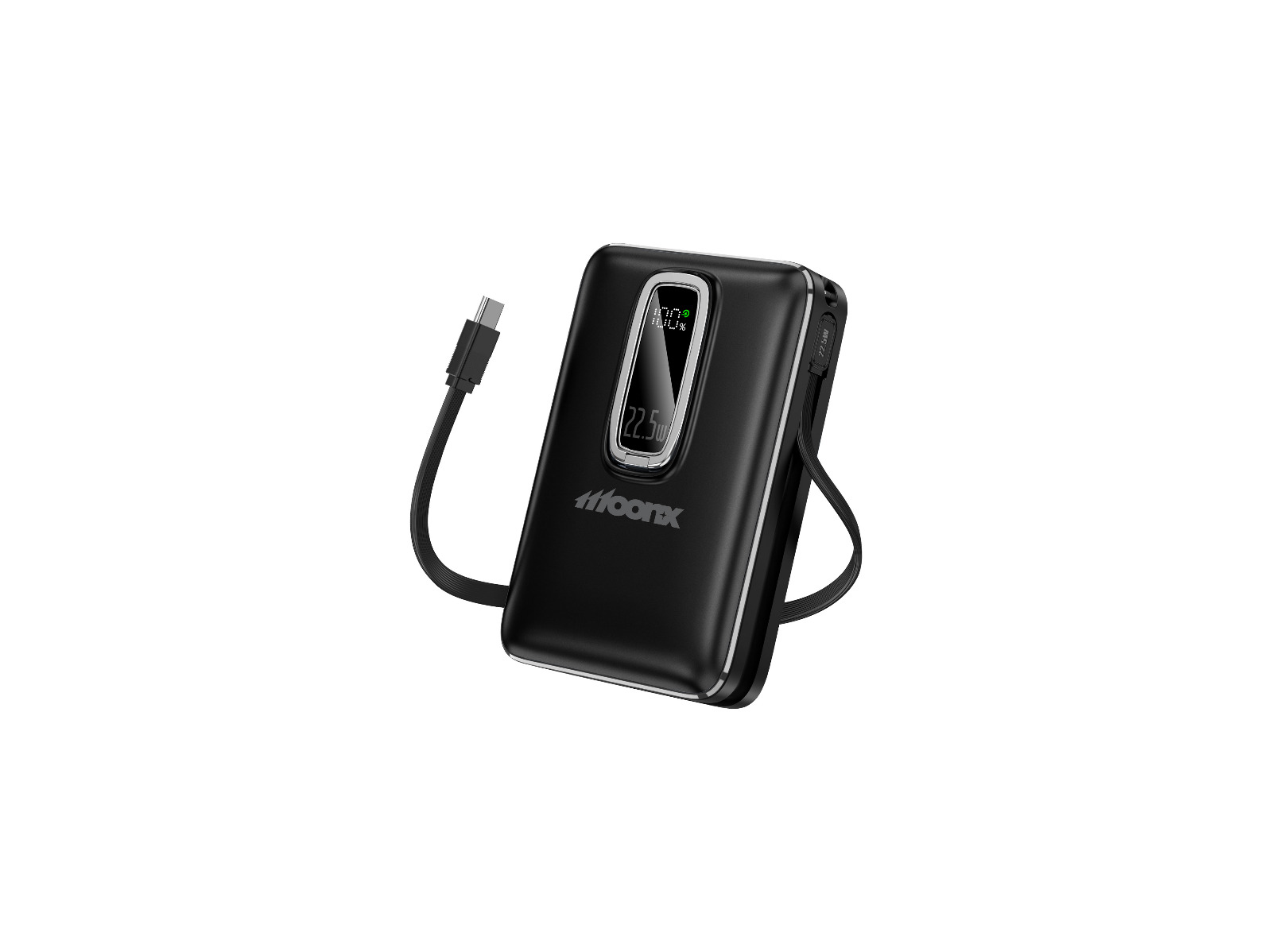 MOONX powerbanka MagSafe MP04 PD 22,5W 1xUSB-C + 1xUSB QC3.0 22.5W 20000mAh černá