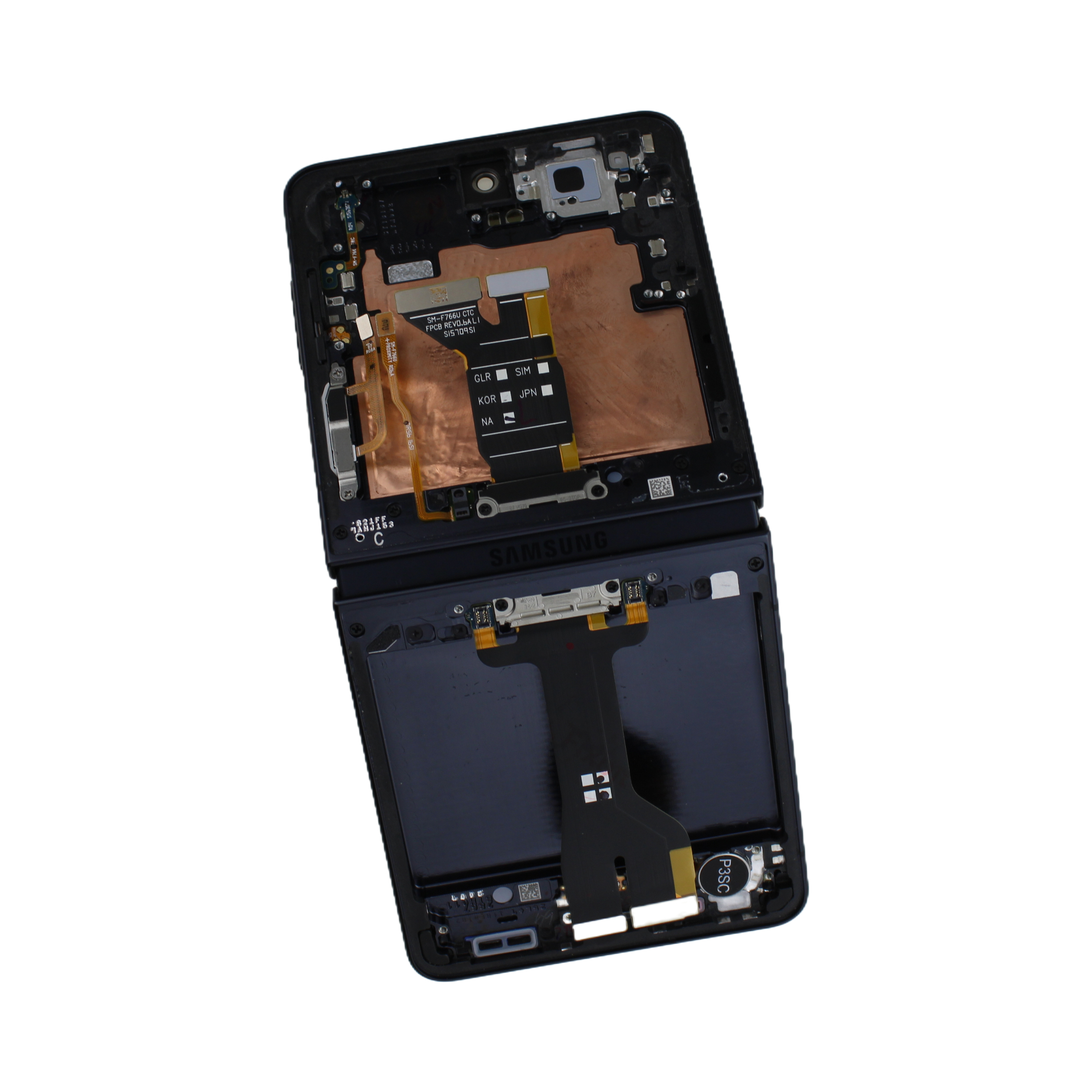 Originál LCD + Dotyková vrstva Samsung Galaxy Z Flip 7 SM-F766 černý demontovaný díl