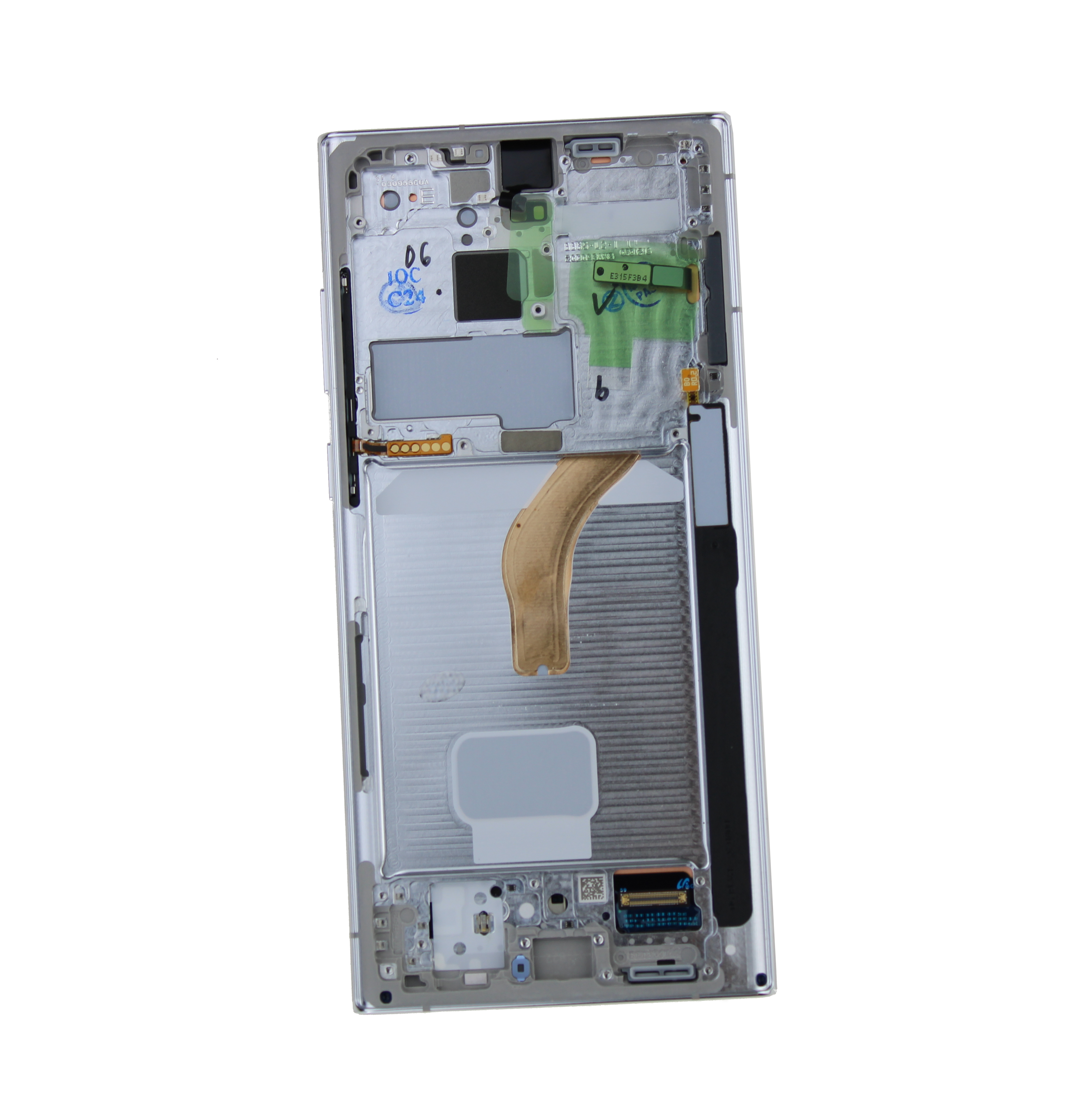 Originál LCD + Dotyková vrstva Samsung Galaxy S22 Ultra SM-S908 bílý demontovaný díl