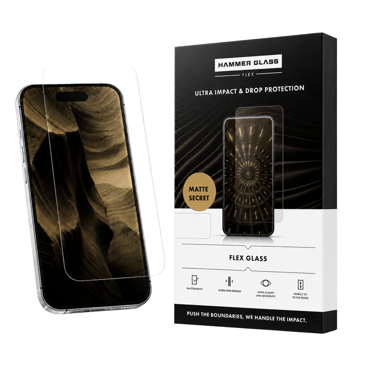 Hammer Glass Flex Matte Secret – ochranné sklo Samsung Galaxy S25 Ultra matné s privátním filtrem