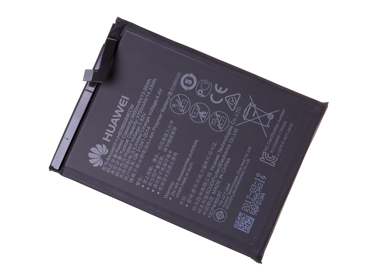 Genérico HB386589ECW Original Battery for Huawei P10 Plus/Honor 20 / Mate 20 Lite/Honor View 10 / Original Accessory/Capacity 3650 mAh Genérico HB386589ECW Original Battery for Huawei P10 Plus/Honor 20 / Mate 20 Lite/Honor View 10 / Original Accessory/Capacity 3650 mAh