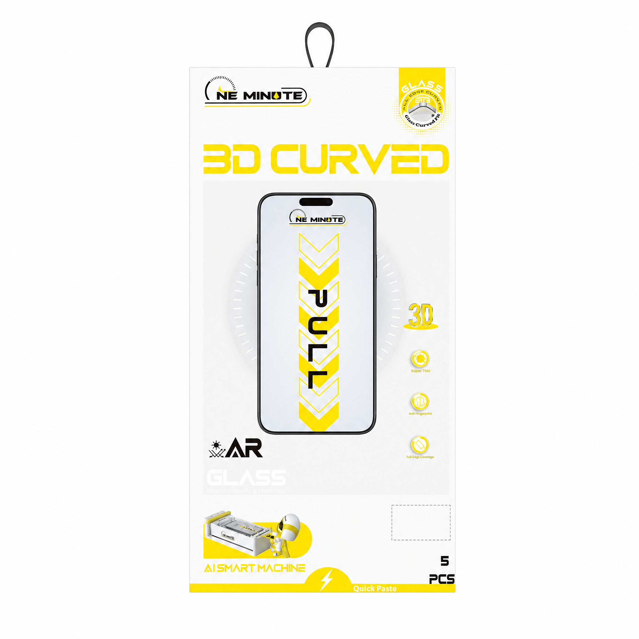 Oneminute antireflexní tvrzené sklo iPhone 15 Pro 3D AR Glass – pro AI Smart Machine 5 ks