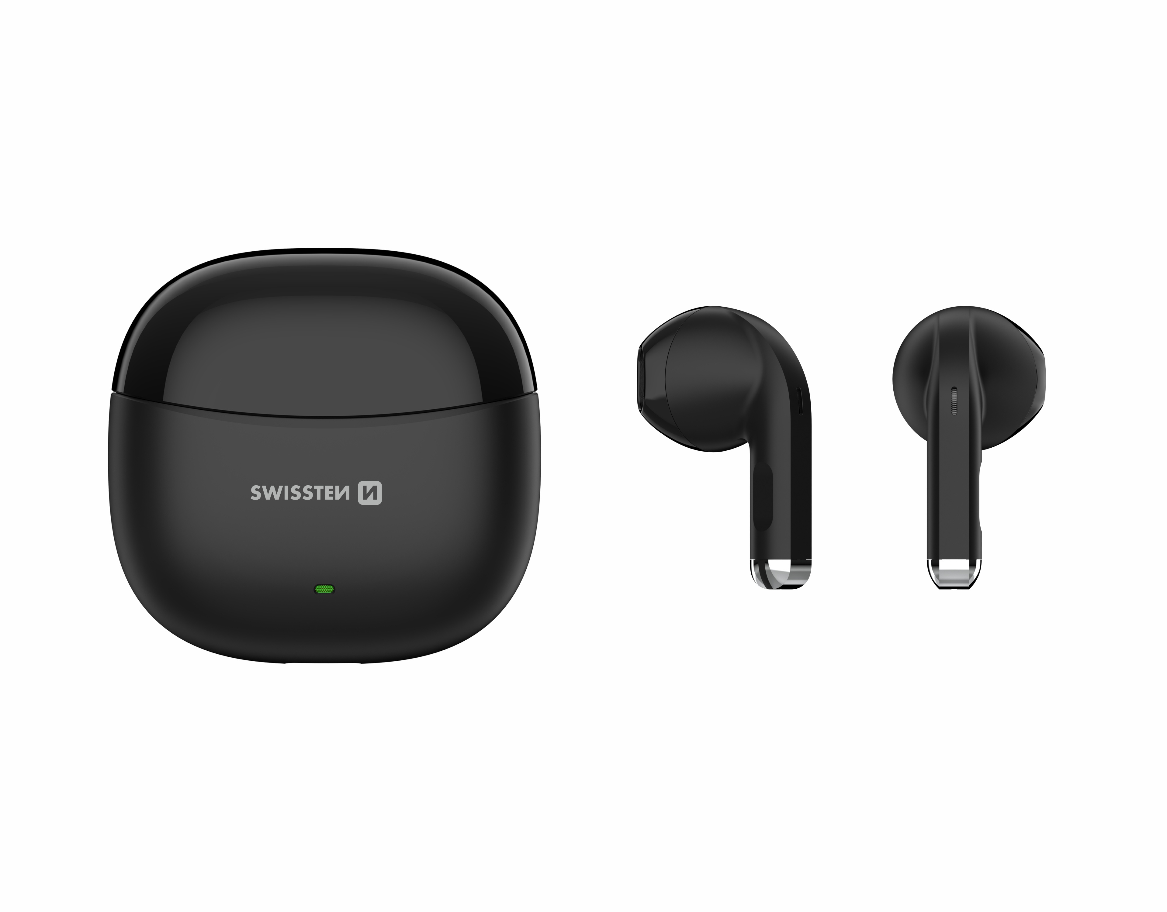 SWISSTEN Mini Tune bezdrátová sluchátka TWS Bluetooth 6.0 IP54 černá