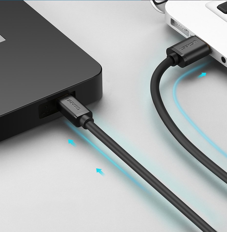 Cable Ugreen USB - mini USB 480 Mbps 1m black