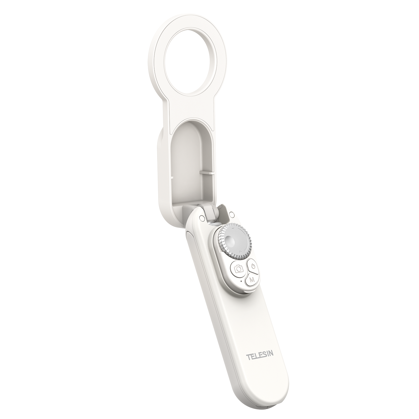 Telesin P1-TSS-006 - magnetický mini selfie stick se stativem MagSafe bílý