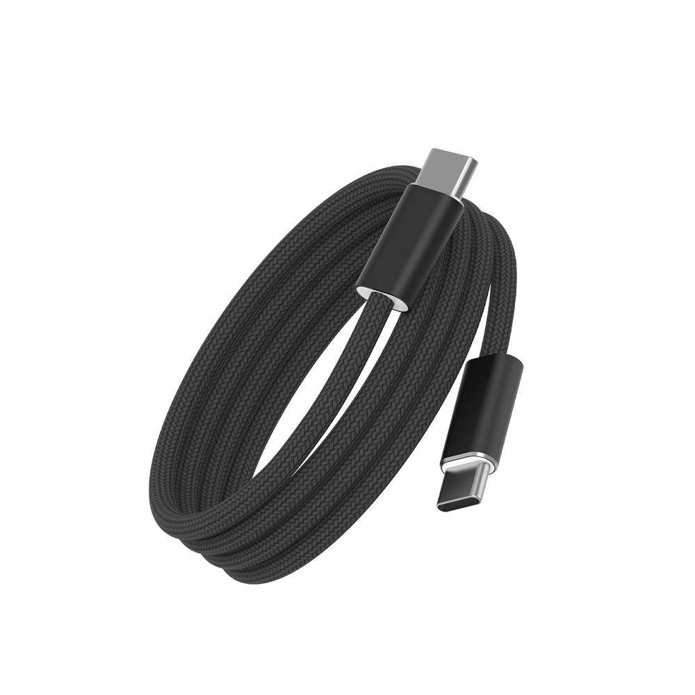 WiWU kabel USB-C / USB-C 240W Essen nylonový oplet Wi-C101 1.5m černý
