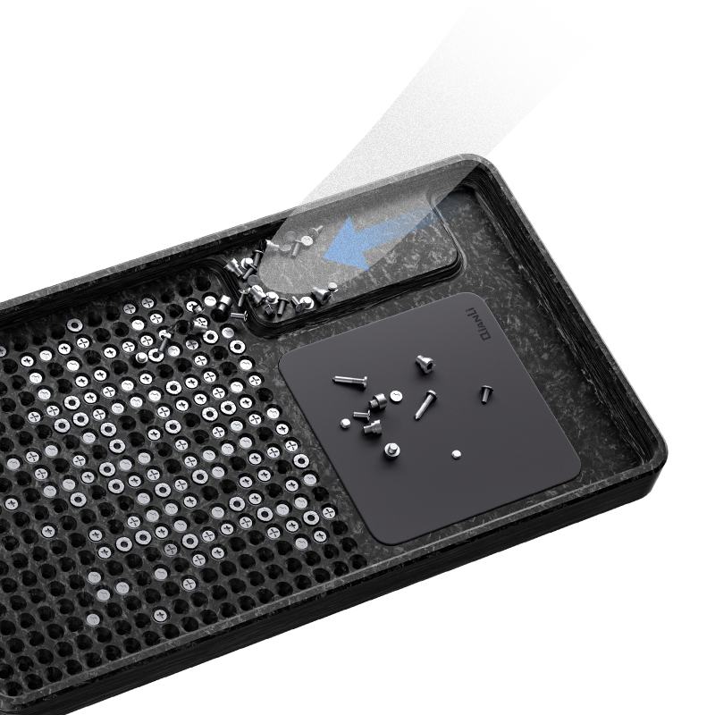 QianLi – magnetický organizér / podložka na šroubky do telefonů s magnetizérem