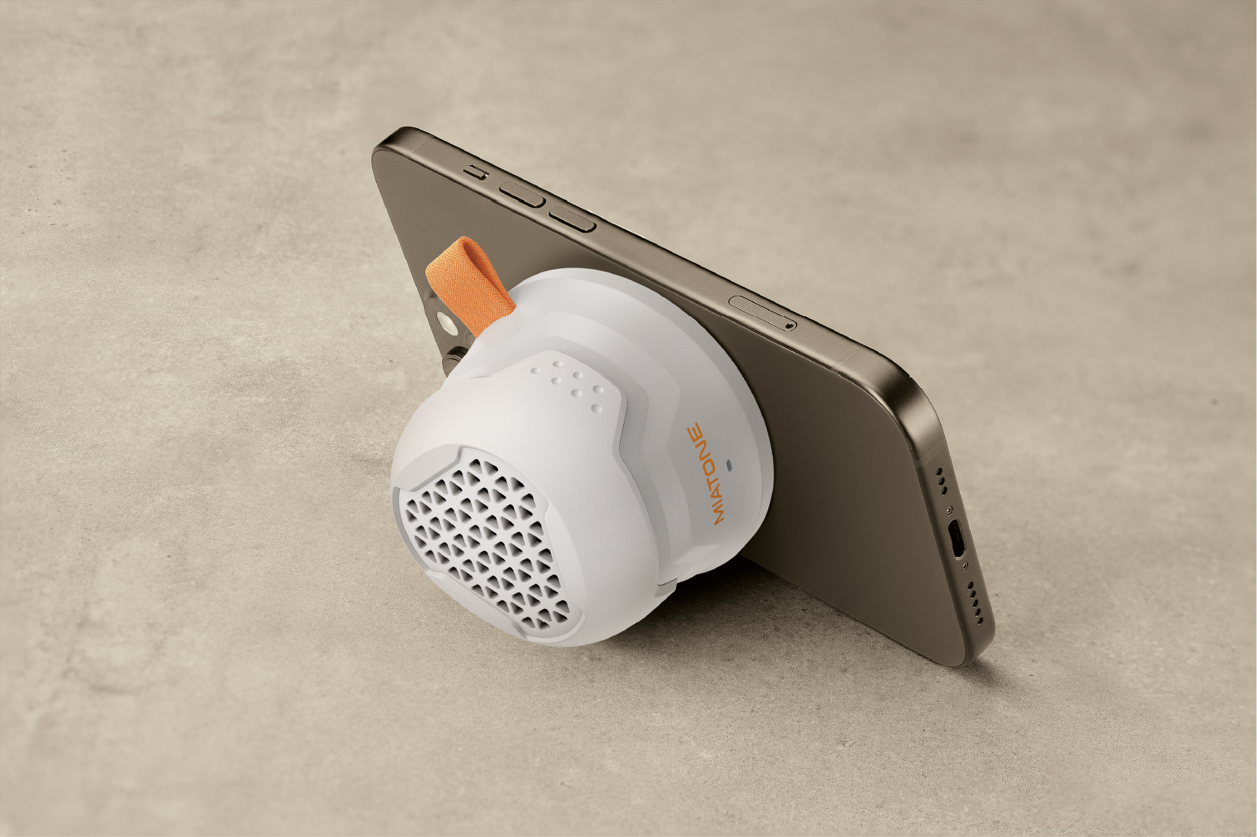 Miatone MagRover IP66 vodotěsný bluetooth magnetický reproduktor s MagSafe šedý