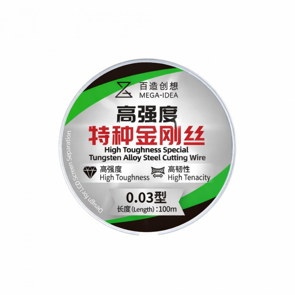 QianLi – odolný wolframový drát 0,03 mm pro separaci LCD