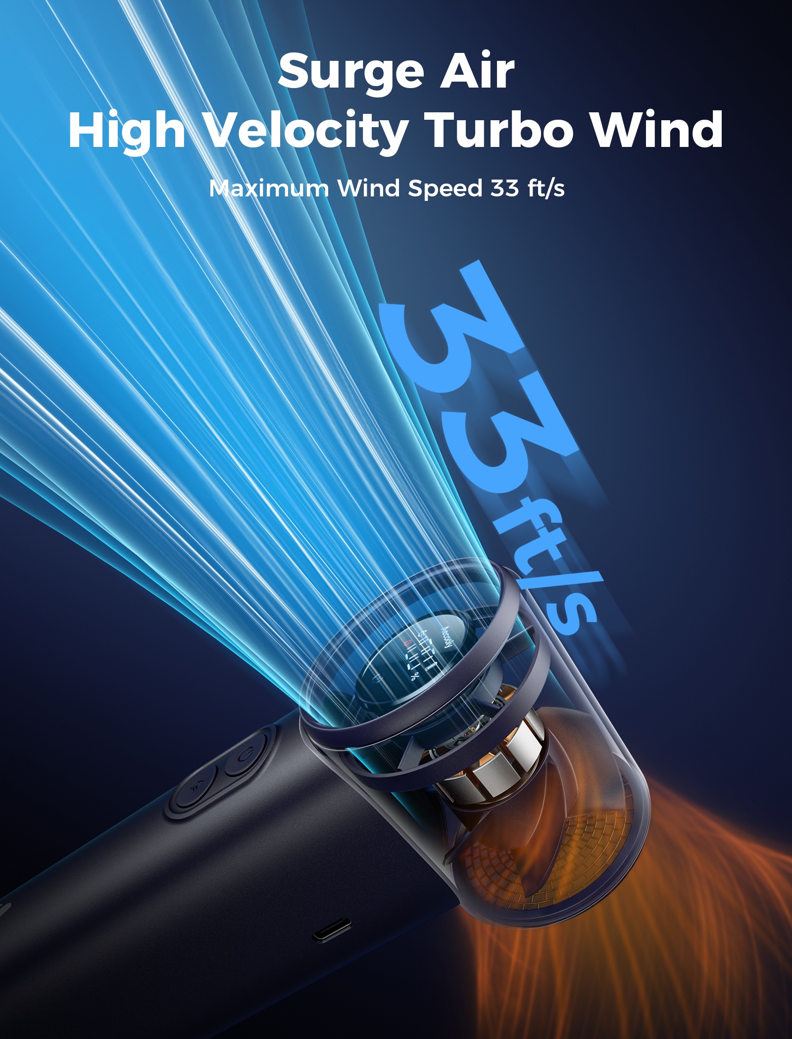 Aecooly Cold Air PM02 – Ruční ventilátor s vodní mlhou černý