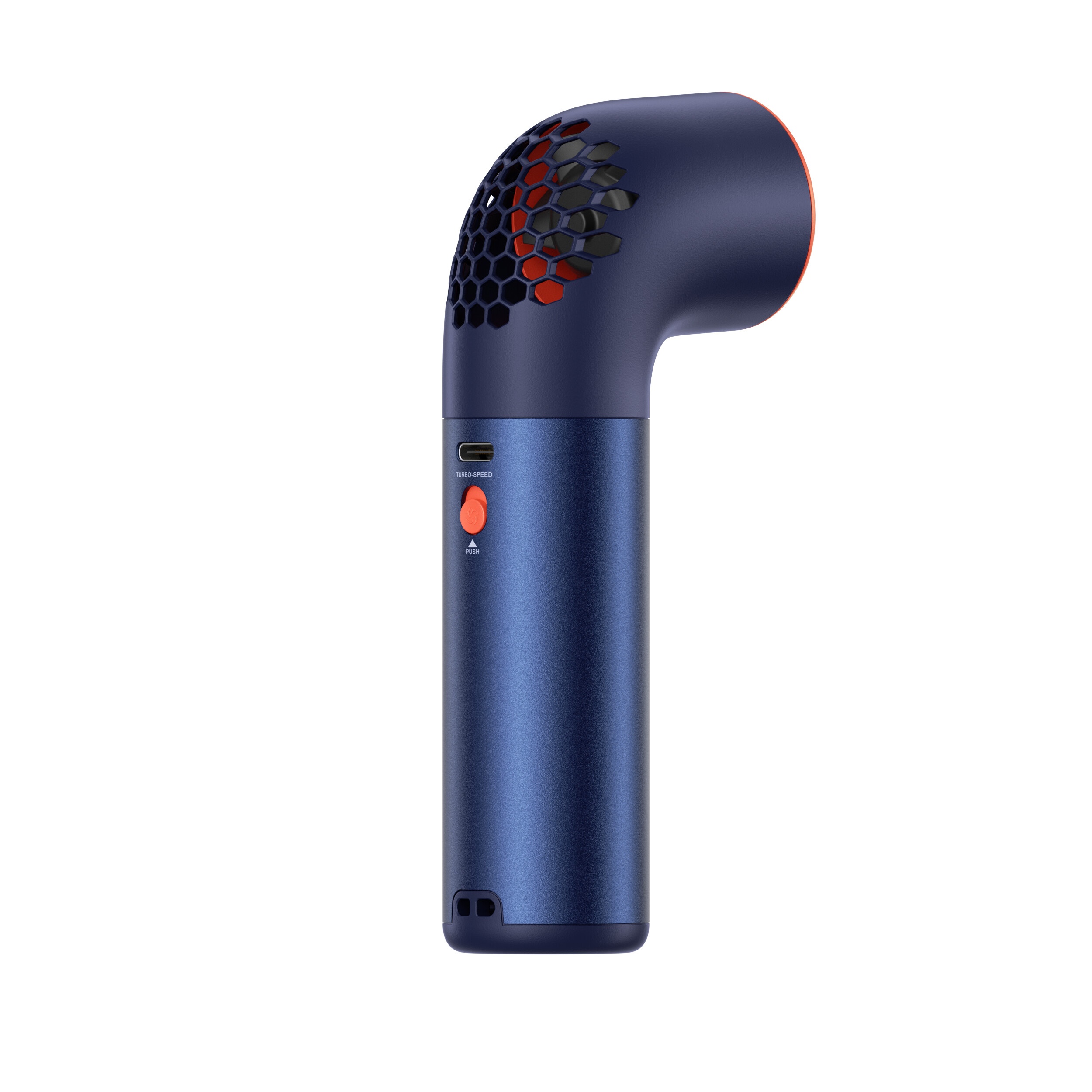 Aecooly Aero Ultra PH03 – Rychlý kovový ruční ventilátor modro-oranžový