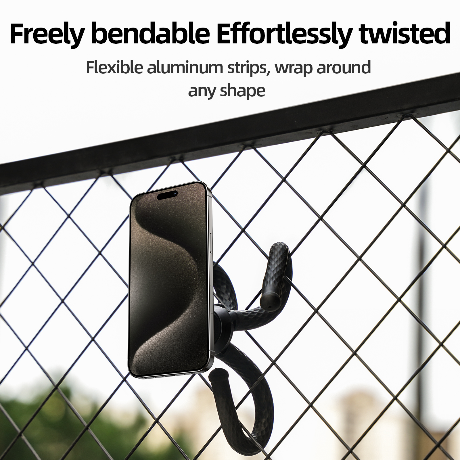 Telesin P3-FM-02 - flexibilní stativ na telefon s MagSafe černý