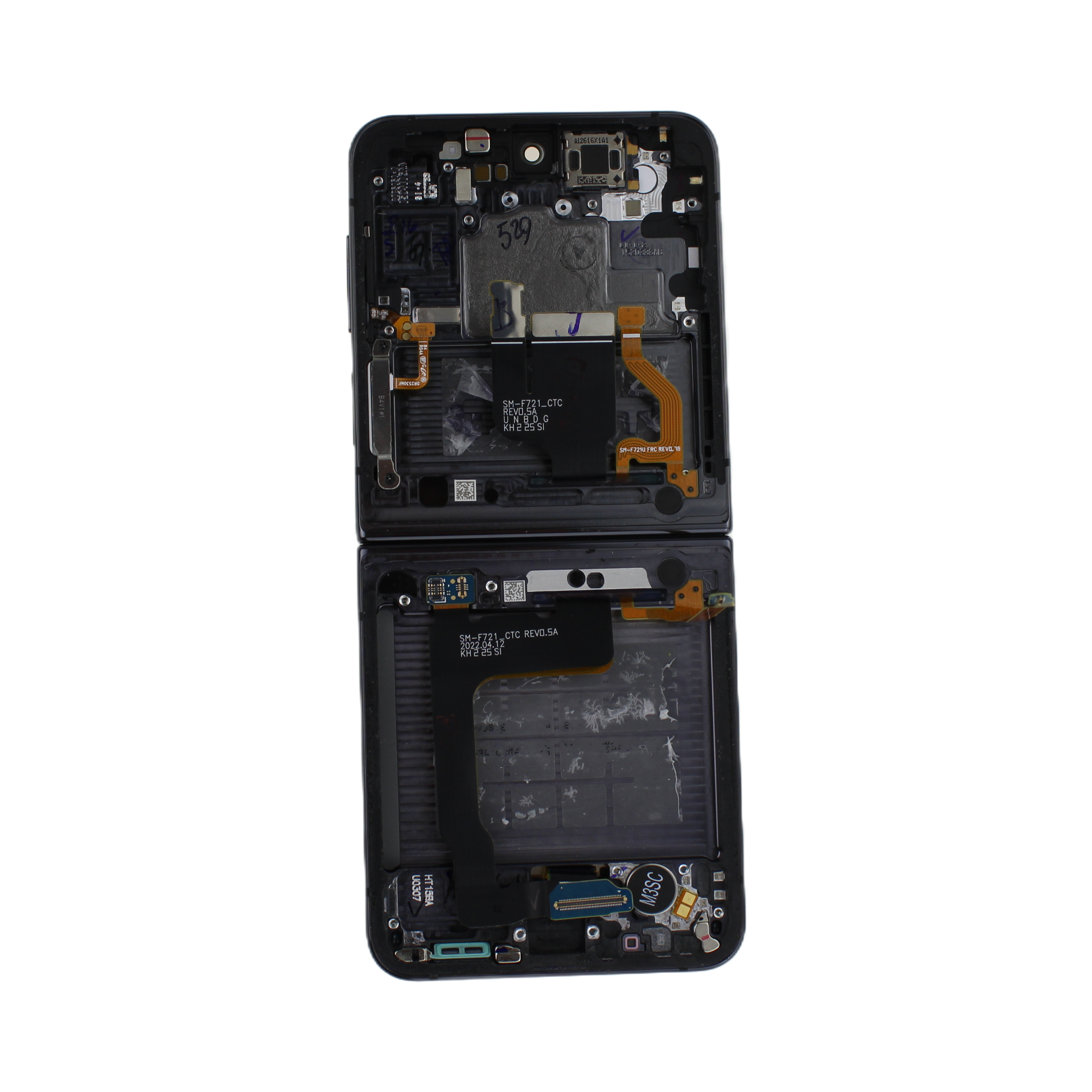 Originál LCD + Dotyková vrstva Samsung Galaxy Z Flip 4 SM-F721 černá demontovaný dil