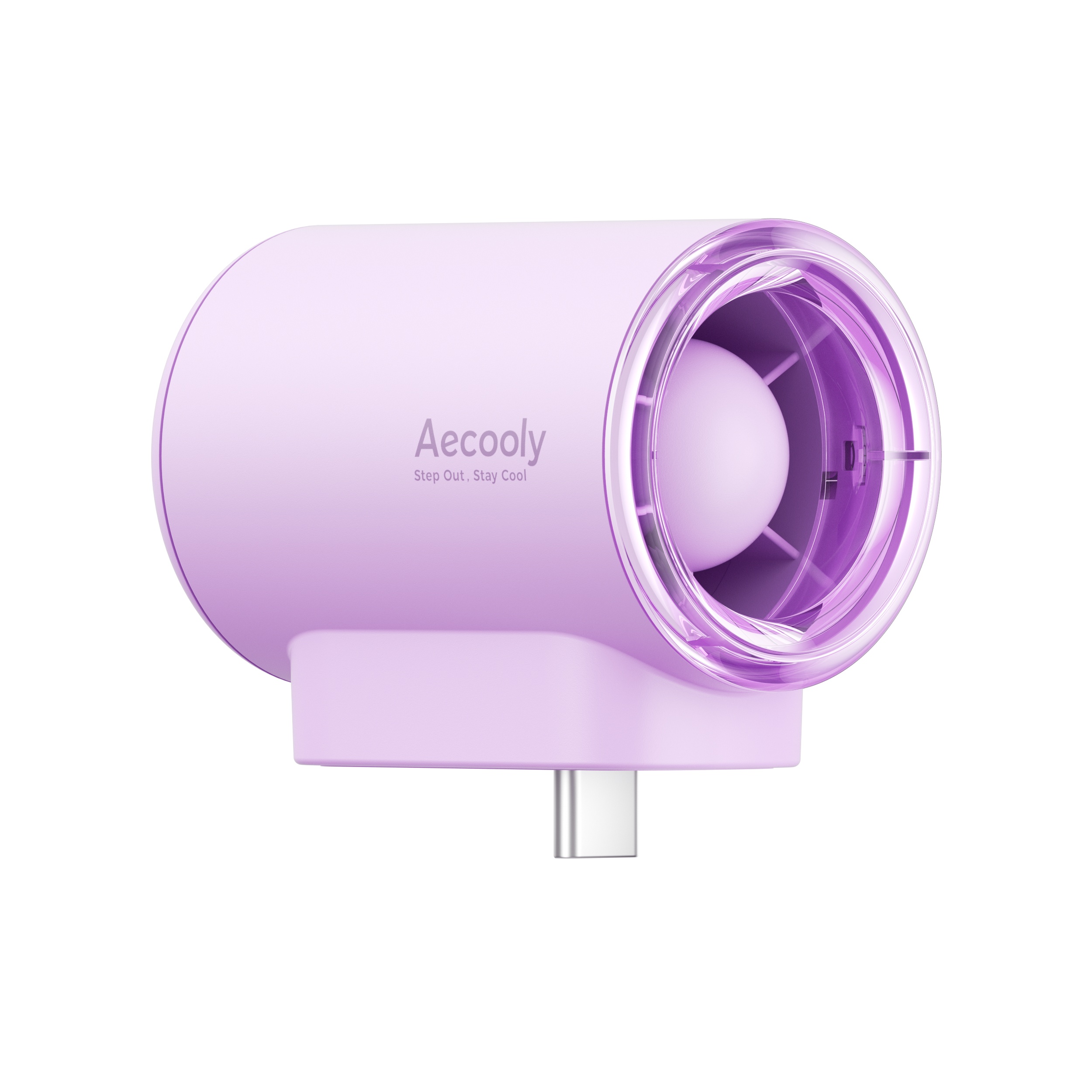 Aecooly Air Mate PK01-F1 – Mini ventilátor do telefonu USB-C fialový