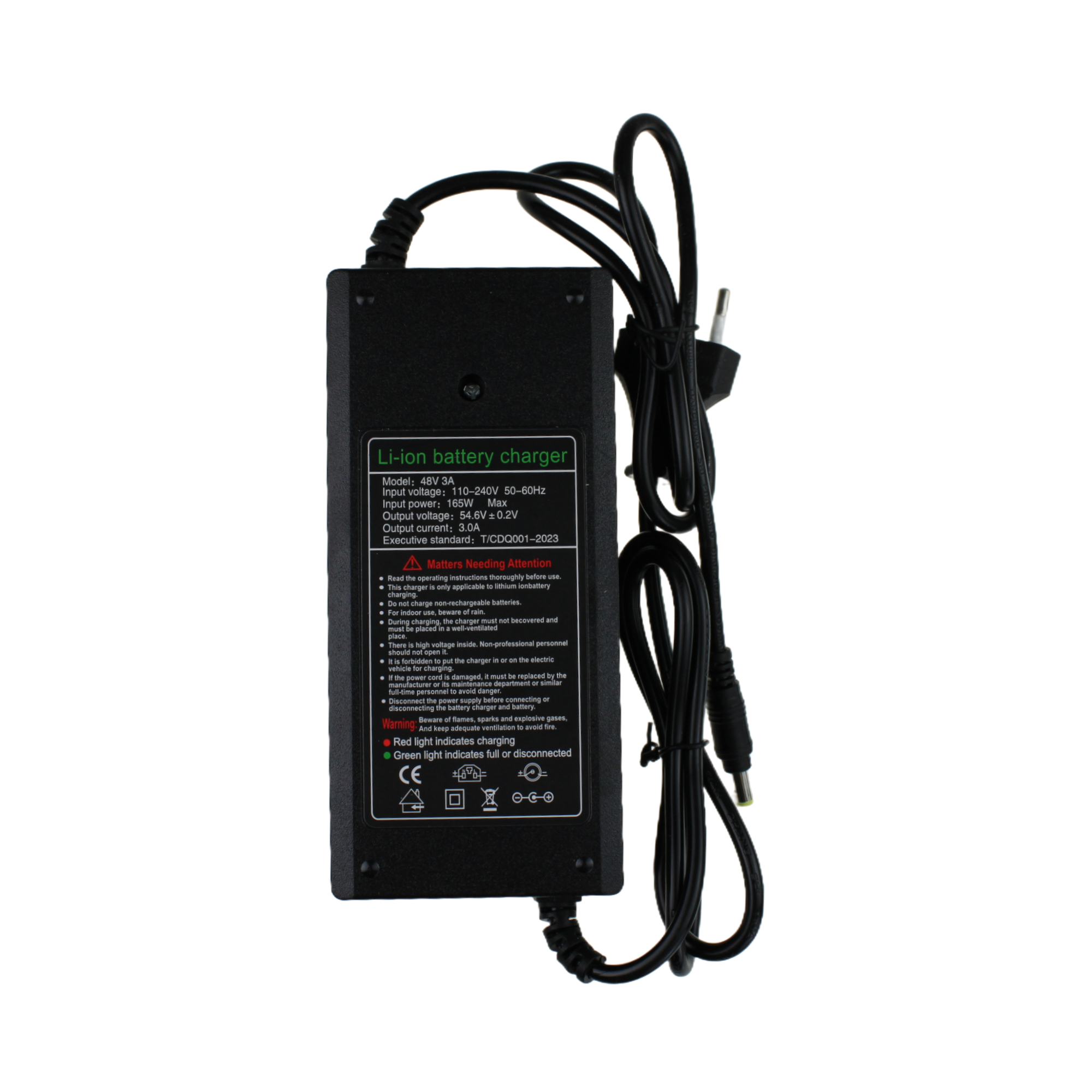 Univerzální nabíječka pro elektrické koloběžky Kugoo G2 Pro - Joyor F7 - Joyor F5-S - Joyor S8-S - napájecí zdroj 54,6V 3A DC 5,5 × 2,1 mm