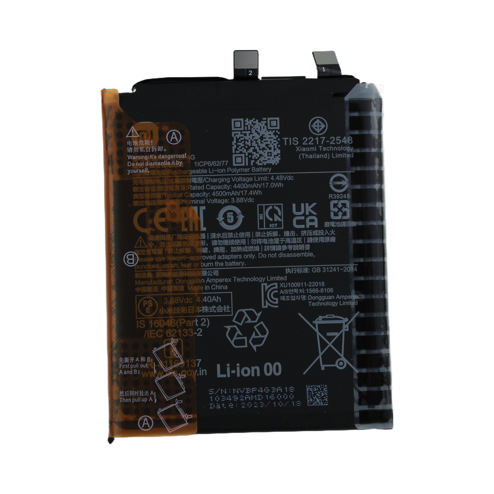 Originál baterie BP4G Xiaomi 13 Battery 4500 mAh