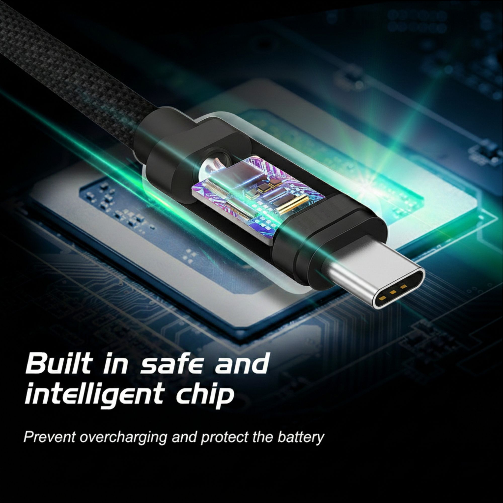 SWISSTEN Textilní datový kabel USB-C / USB-C 3m černý