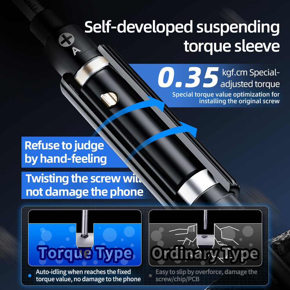 QianLi iWhale Torque – sada přesných momentových šroubováků 5 ks