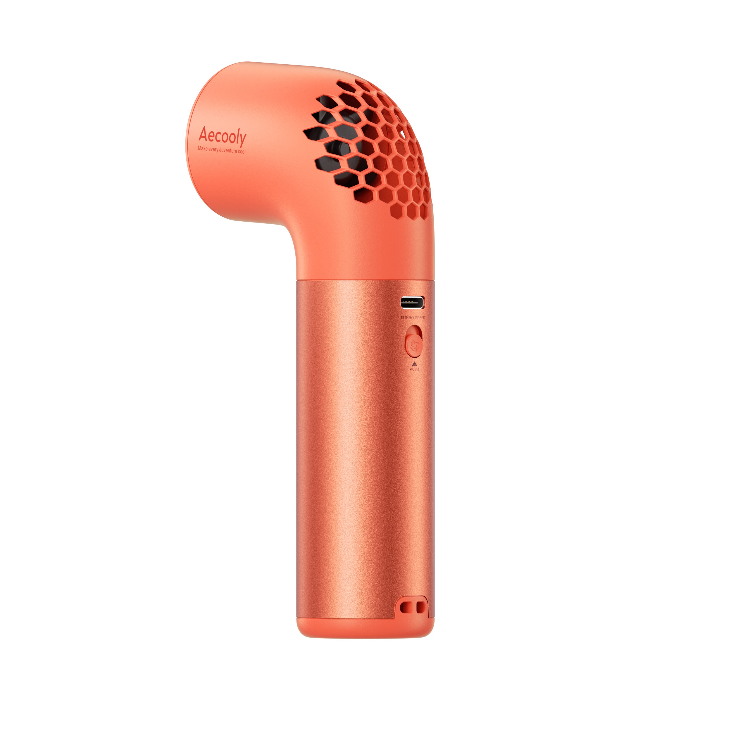 Aecooly Aero Ultra PH03 – Rychlý kovový ruční ventilátor oranžový