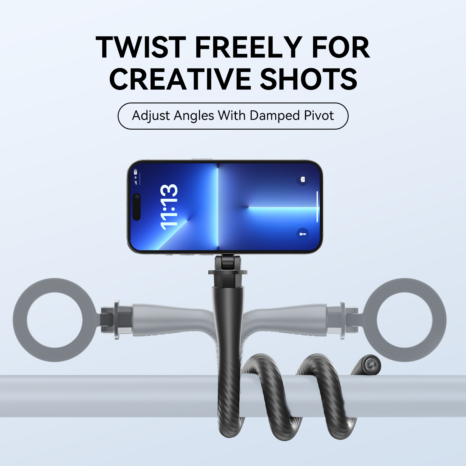 Telesin P3-FM-01 - flexibilní držák na telefon s MagSafe černý