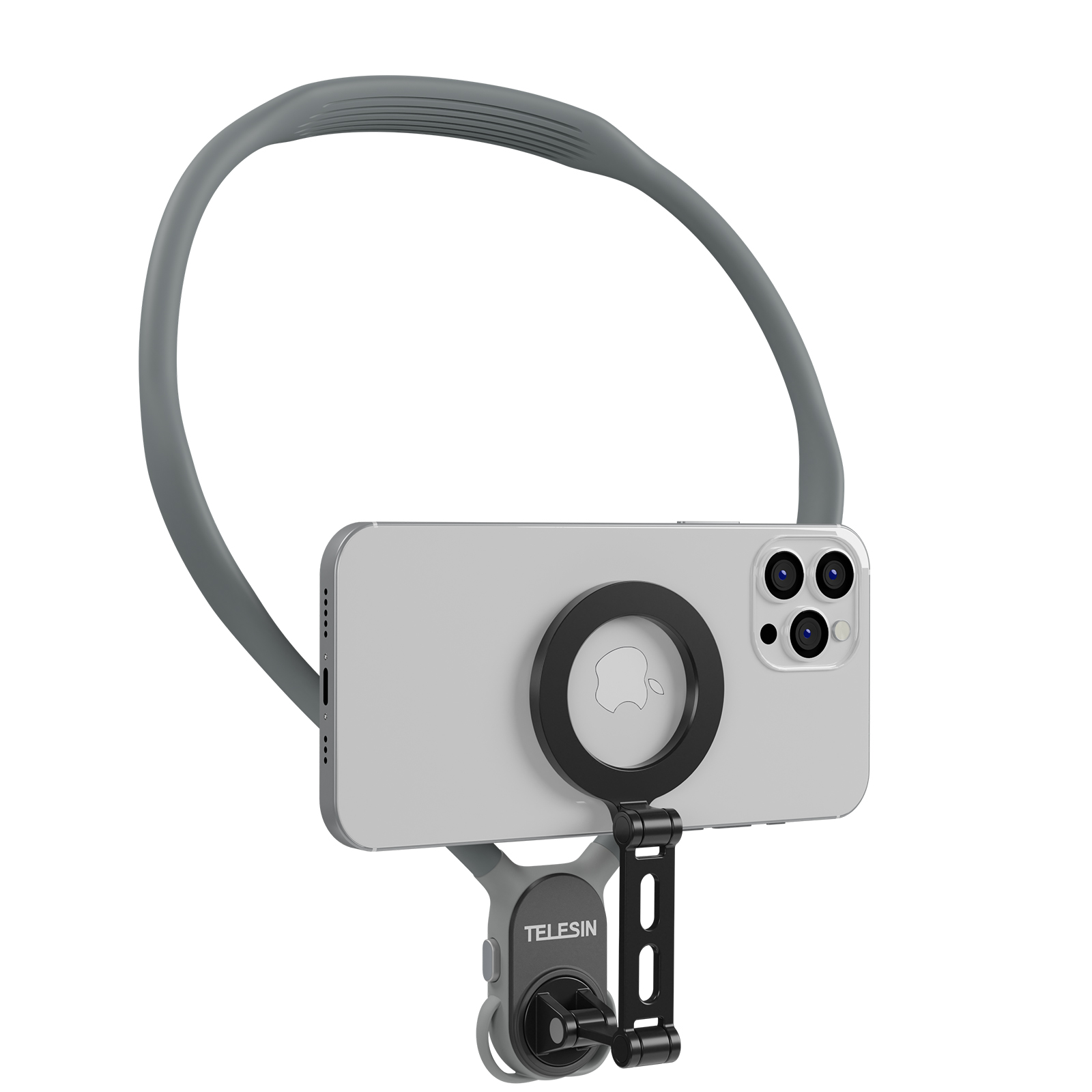 Telesin Neck Holder Max MNM-002 - držák na telefon kolem krku s MagSafe šedý