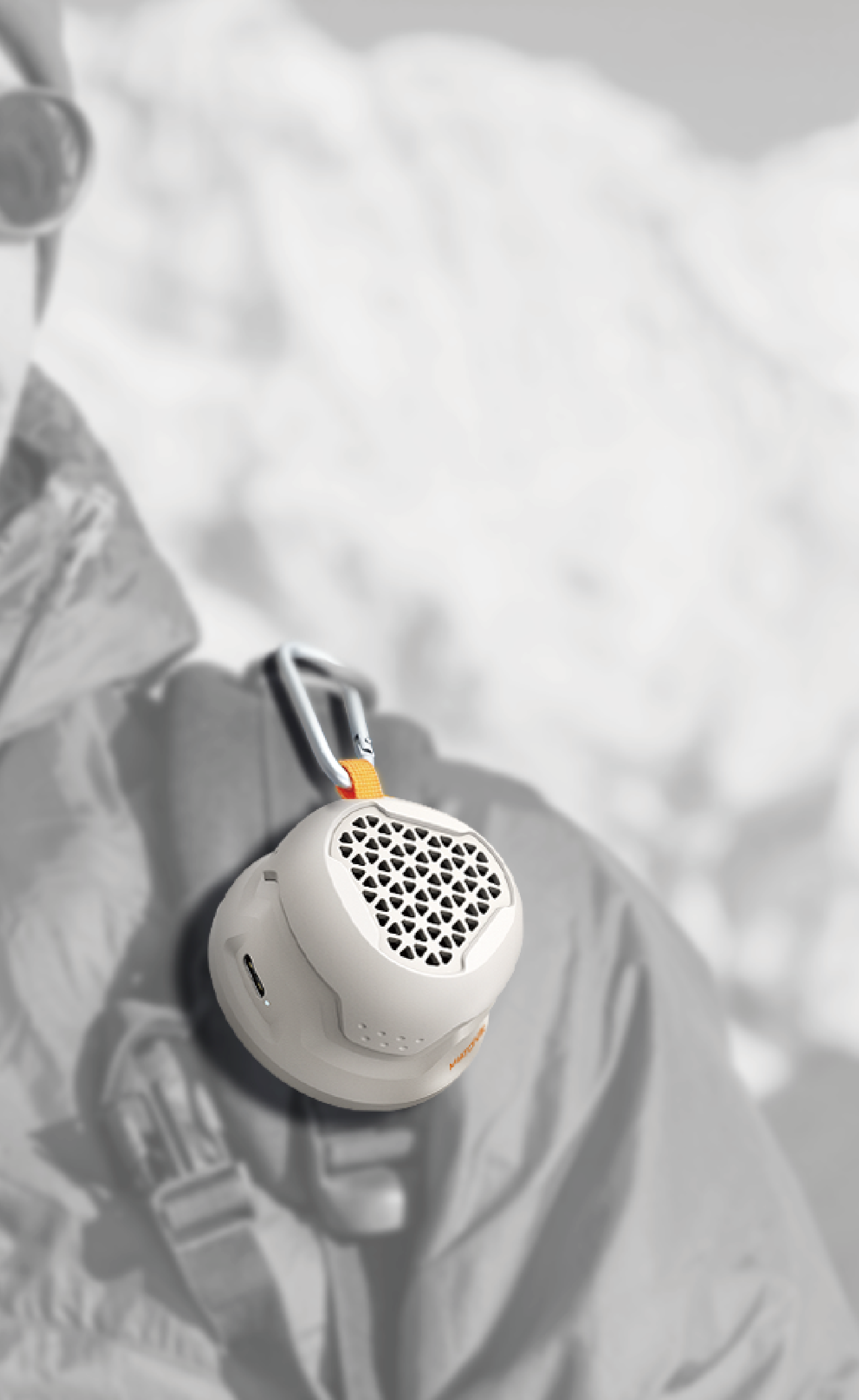 Miatone MagRover IP66 vodotěsný bluetooth magnetický reproduktor s MagSafe šedý