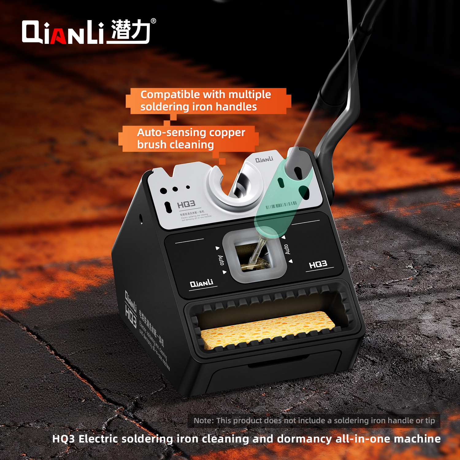 QianLi HQ3 – automatický čistič pájecích hrotů se stojánkem a funkcí spánku C210 / C245