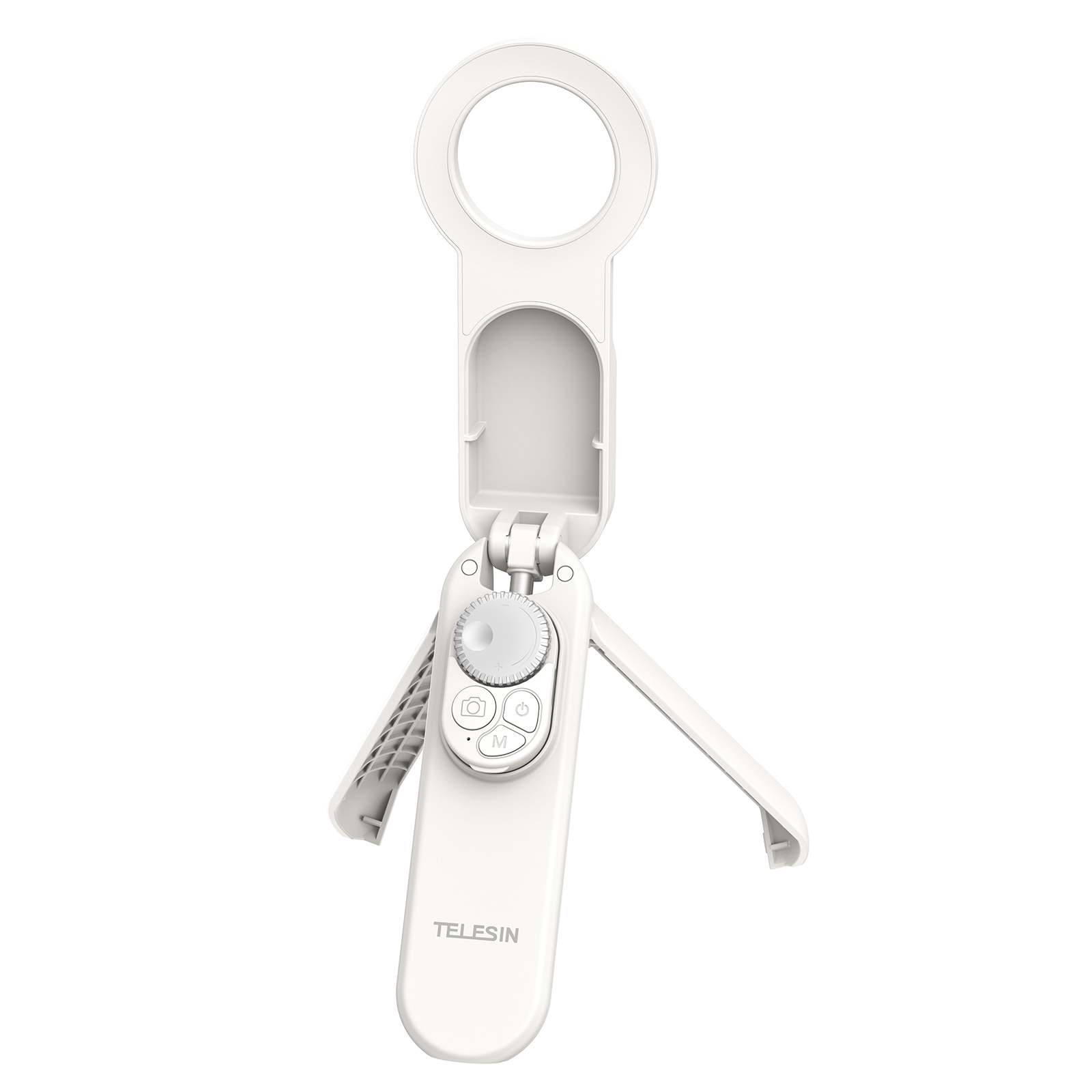 Telesin P1-TSS-006 - magnetický mini selfie stick se stativem MagSafe bílý