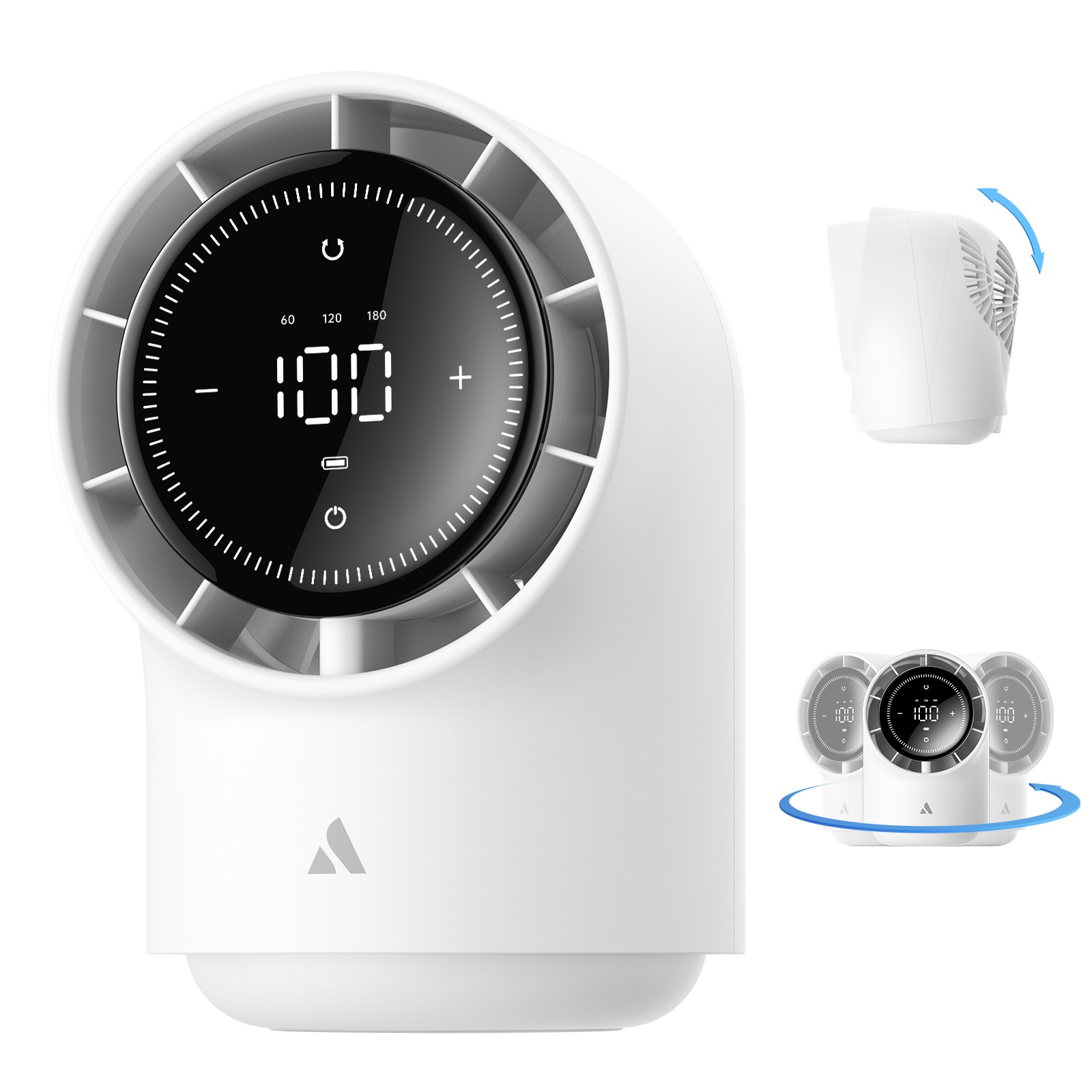 Aecooly Chic 01 TB01 – Stolní USB ventilátor s automatickým otáčením bílý
