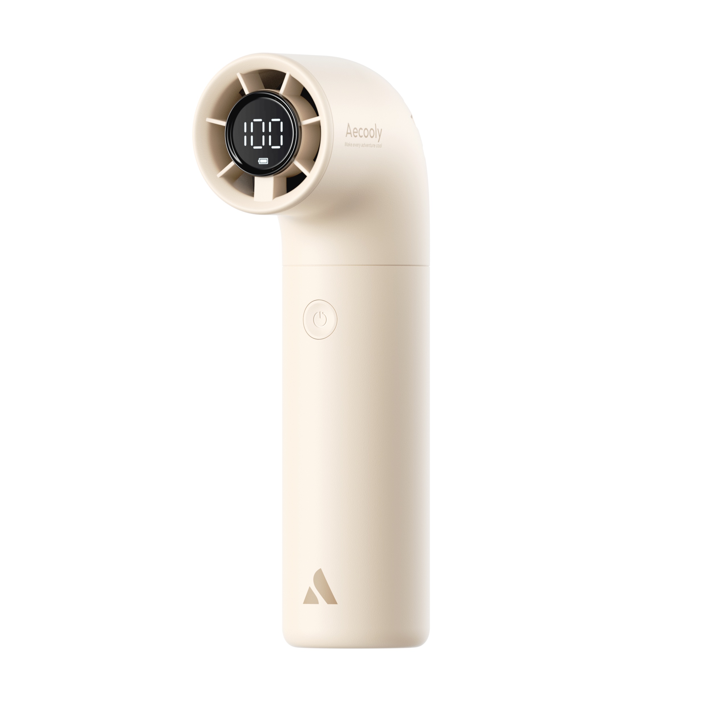 Aecooly Aero PH02-A – Výkonný ruční ventilátor 3500 mAh béžový