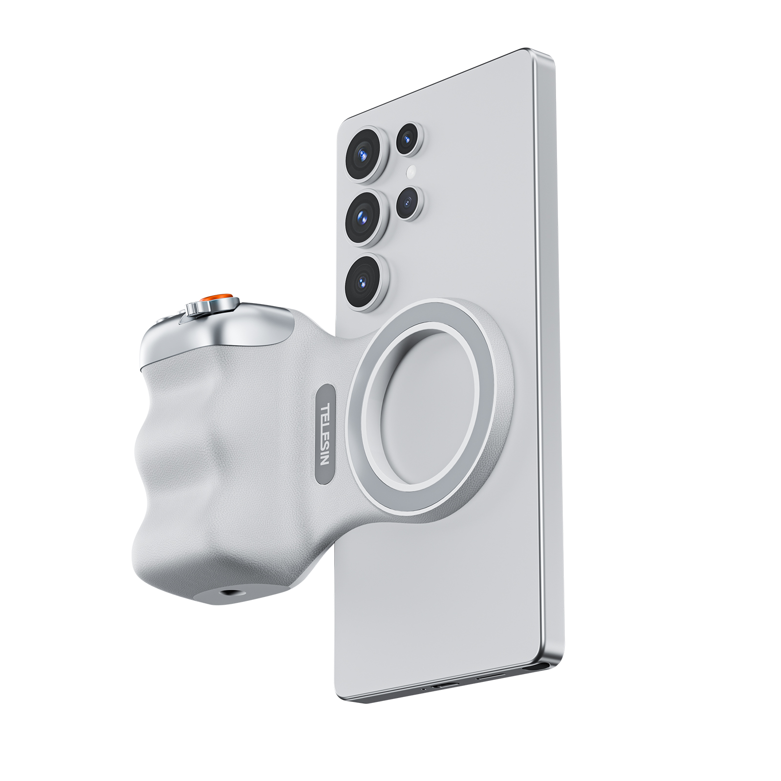 Telesin Fun Shot Grip2 P5-MP-001 - držák telefonu s MagSafe bílý