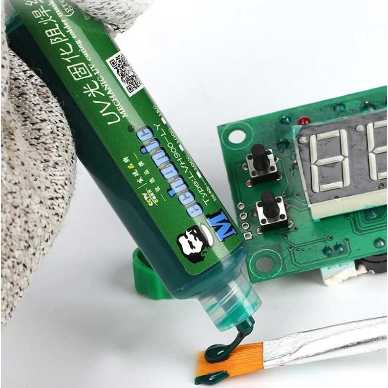 MECHANIC Soldermaska lutownicza UV (zielona) do regeneracji płytek PCB