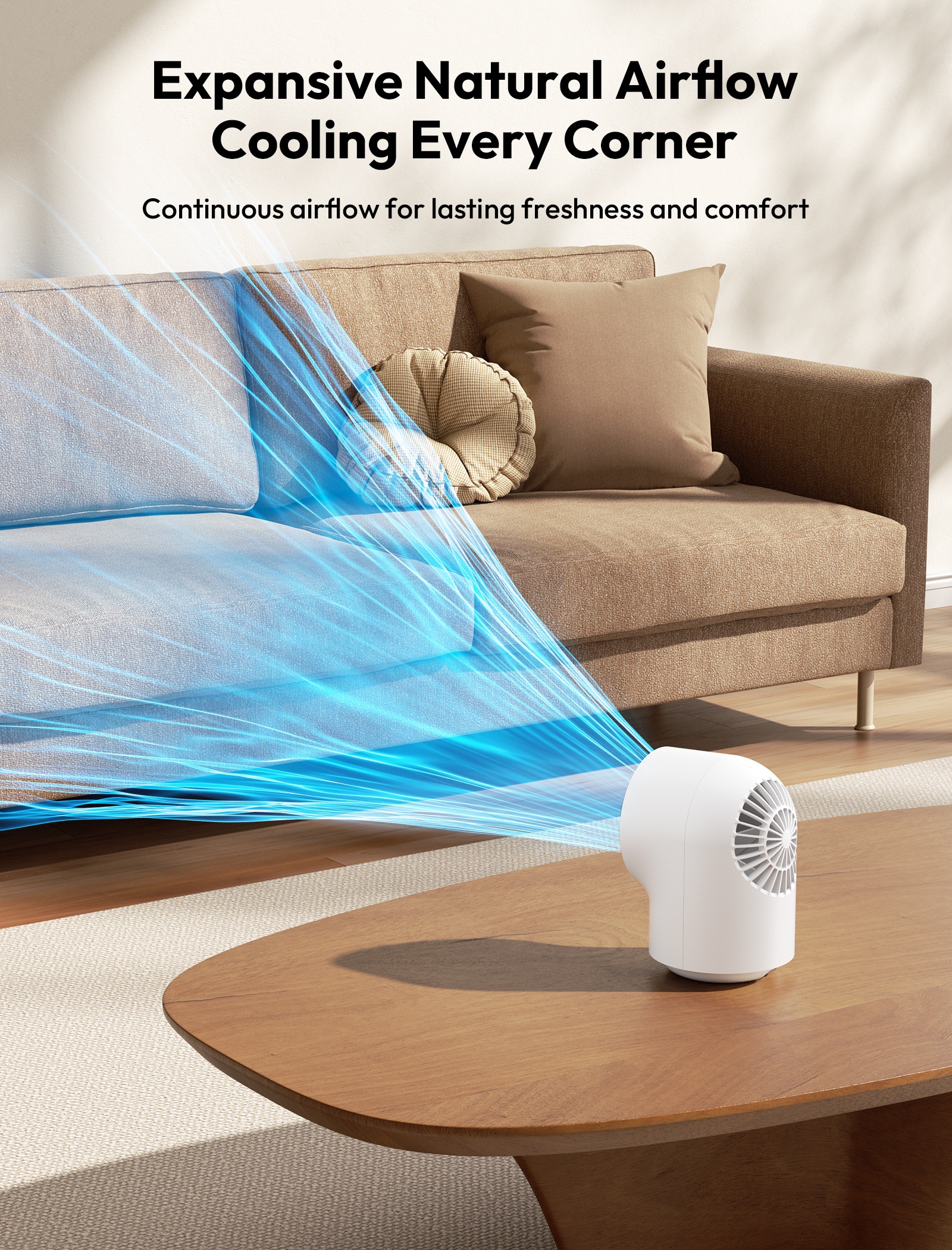Aecooly Chic 01 Lite TB02 – Stolní USB ventilátor bílý