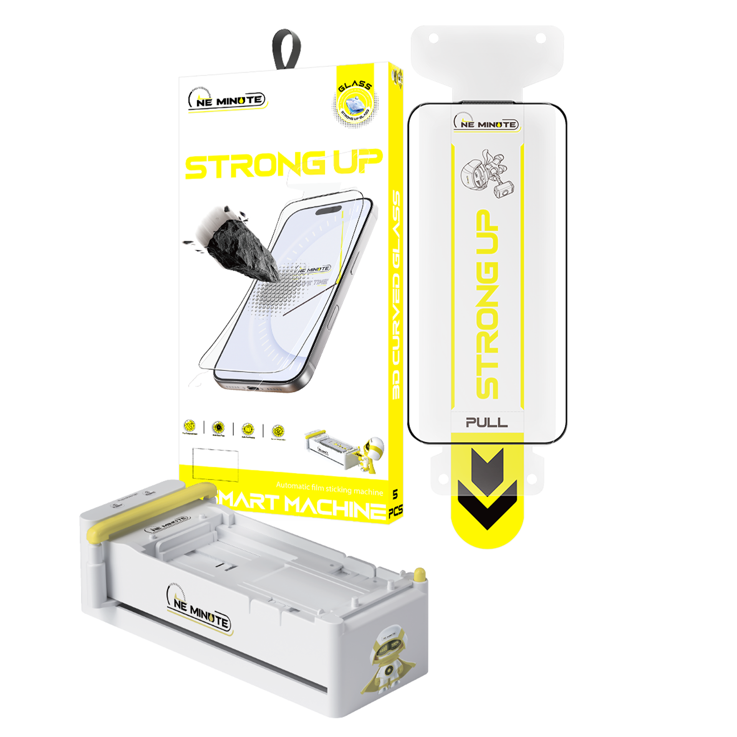 Oneminute zesílené ochranné sklo iPhone 17 HD Strong Up Glass pro AI Smart Machine 5 ks