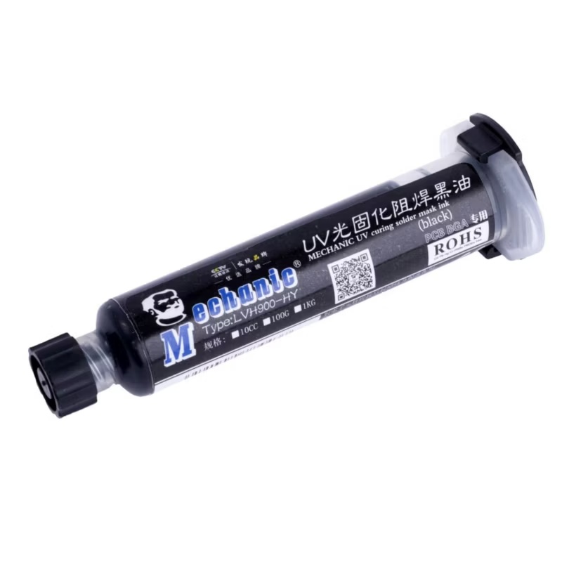 MECHANIC UV pájecí maska (černá) pro regeneraci PCB desek