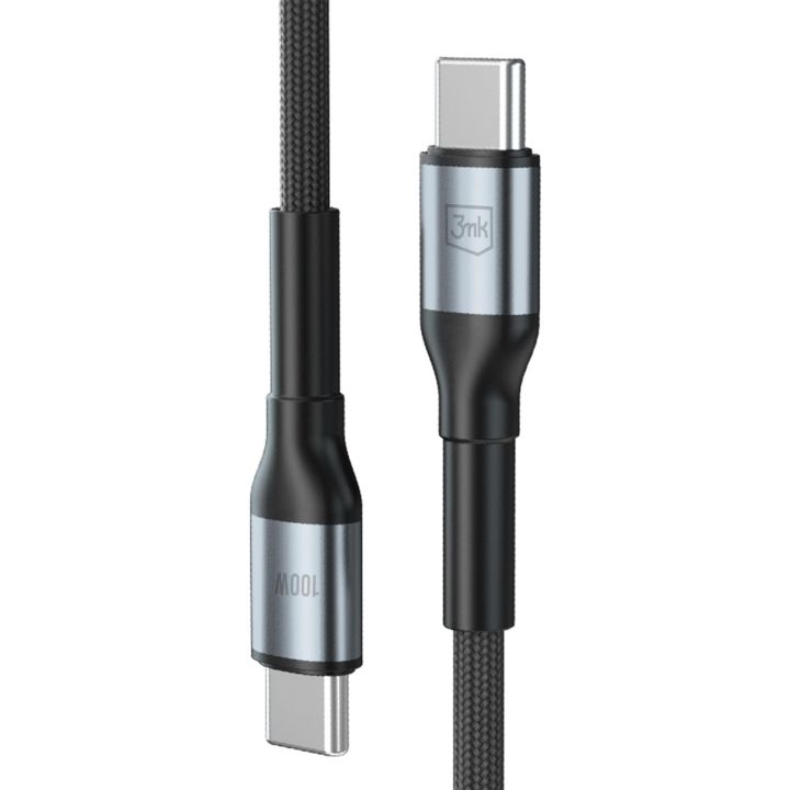 3mk Hyper Cable N-SERIES USB-C / USB-C 100W 1 m černý