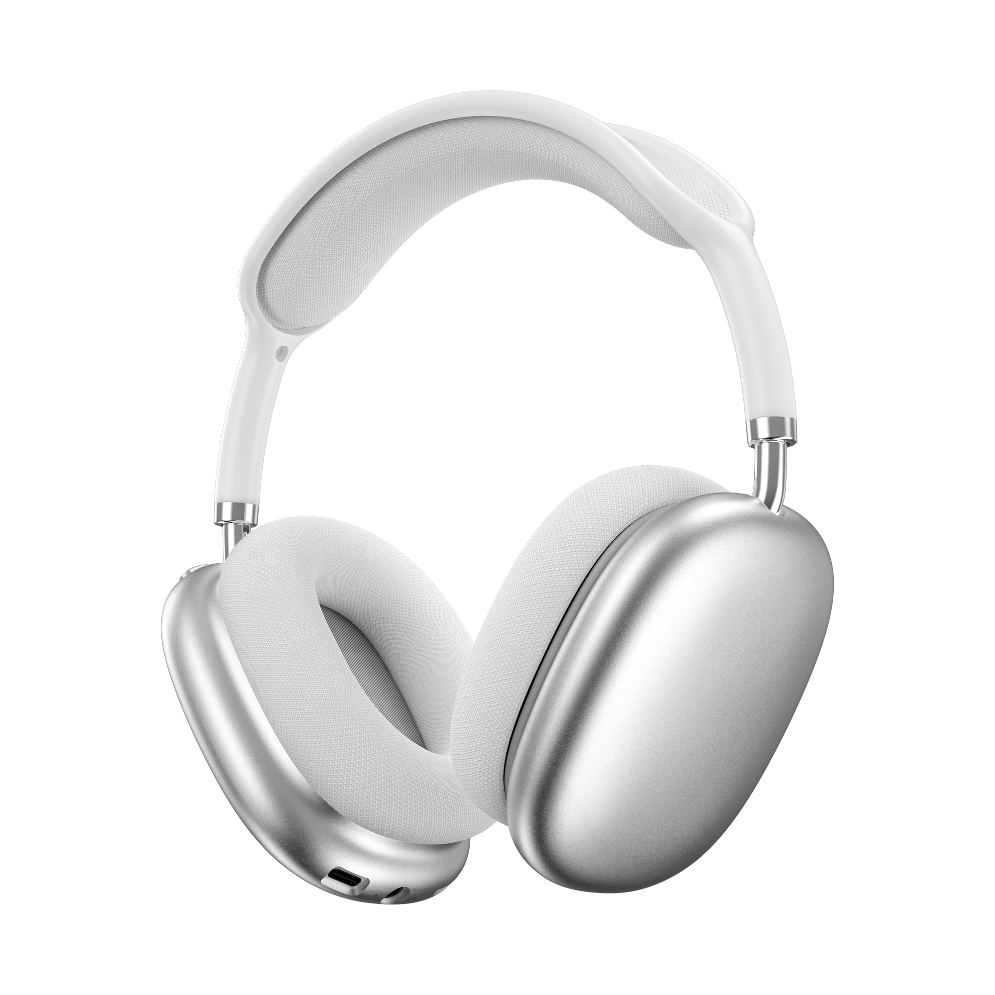 WiWU bezdrátová náhlavní sluchátka Bluetooth Airbuds MAX TD-13 stříbrná